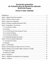Première page de l'Accord de Consortium IN-SYLVA France